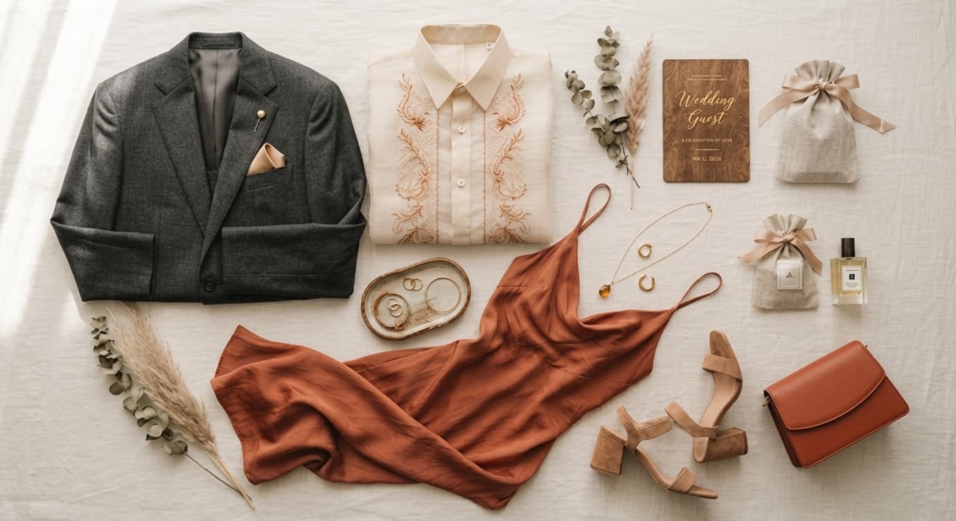 Wedding Attire Palette Flat-lay